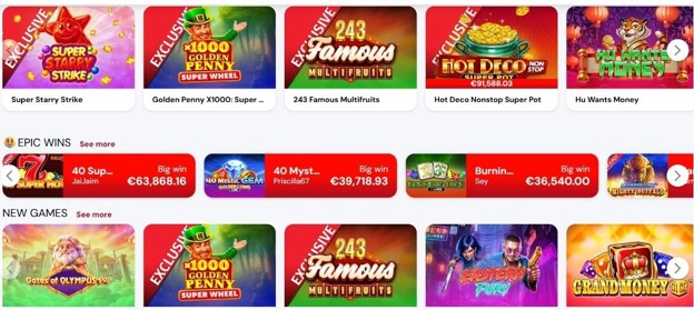 Star Casino Online game lobby – exclusive pokies, epic wins feed, and new game releases for Australian players